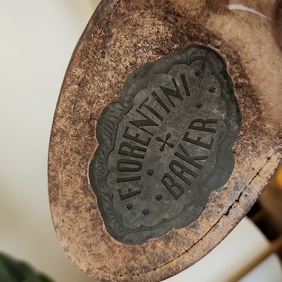 Fiorentini + Baker Brown Leather Chunky Heel Calf Height Boots Women's 36 - Picture 9 of 13